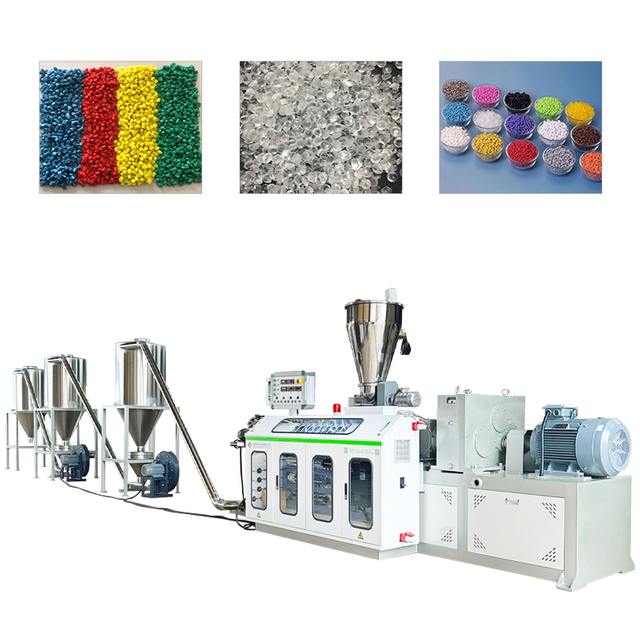 Varmsk&aelig;rende PVC-plastpellets granuleringsekstruderingslinje